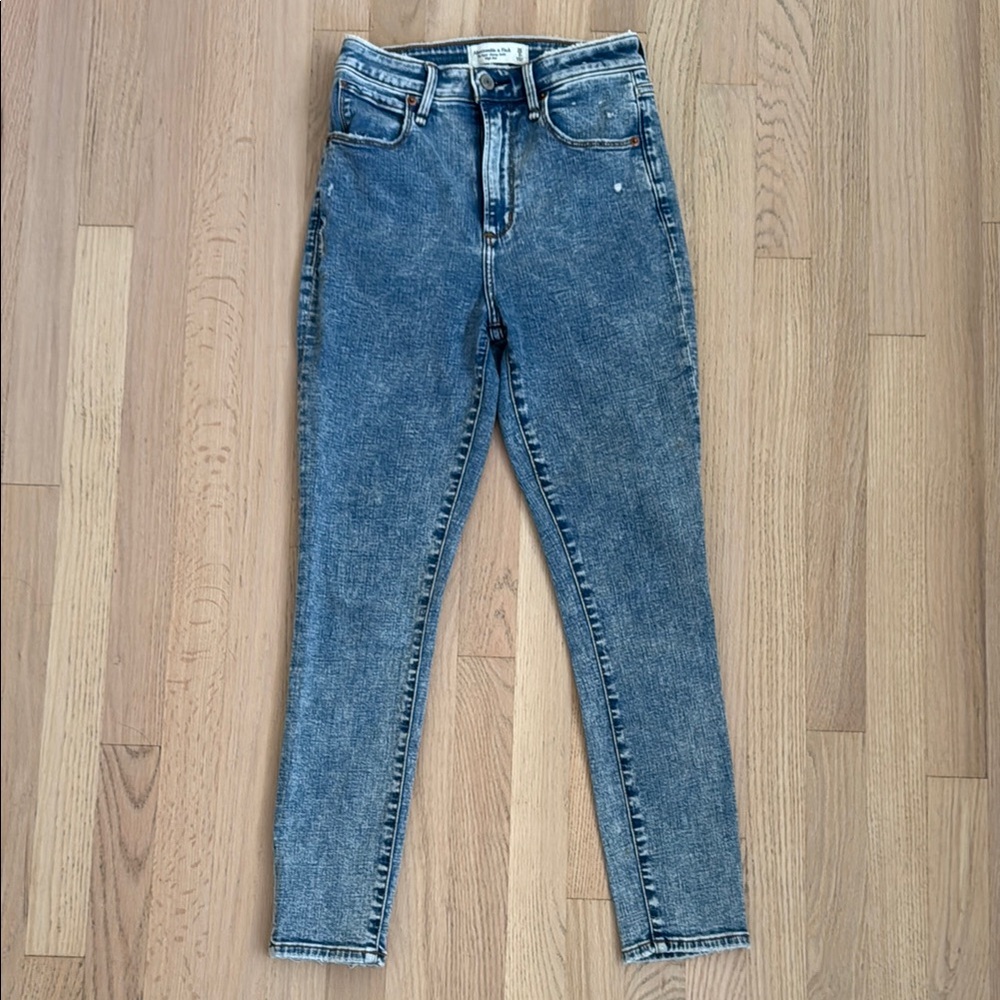 Abercrombie High Rise Blue Jeans for Women
